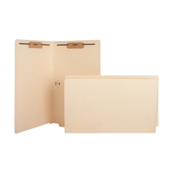 Business Source Fastener Folders, w/2-Ply Tab, Pos 1 and 3, Legal, MA, 50PK BSN17265 - main